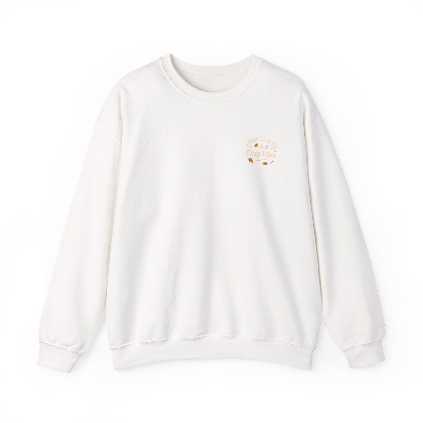 Crisp Leaves Cozy Vibes Fall Sweatshirt by Little Things by Nicky — Cozy Corners apparel from Miami, Florida.