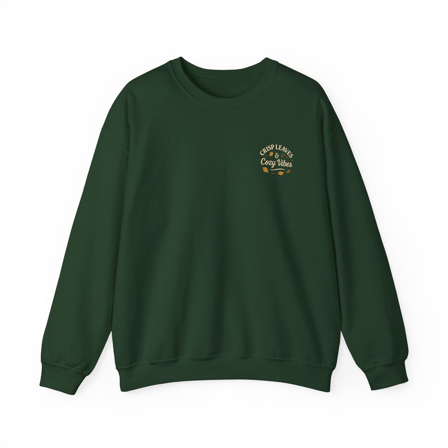 Crisp Leaves Cozy Vibes Fall Sweatshirt by Little Things by Nicky — Cozy Corners apparel from Miami, Florida.