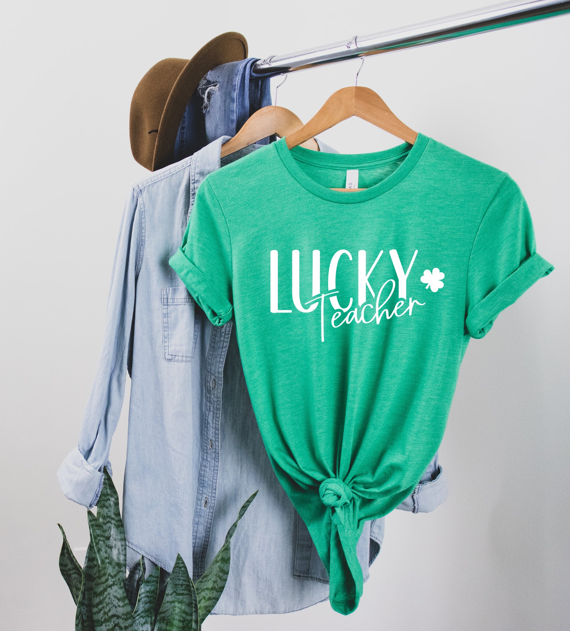 Lucky Teacher - Women's Shirt by Little Things by Nicky — Teacher Vibes apparel from Miami, Florida.