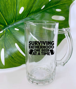 Surviving Fatherhood One Beer At A Time - Beer Mug