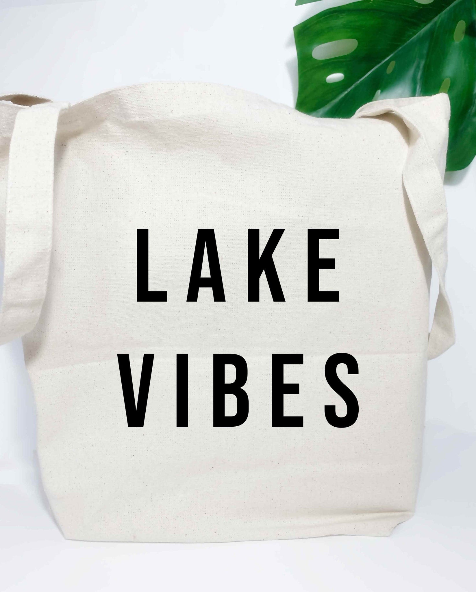 Lake Vibes - 100% Cotton Canvas Tote Bag