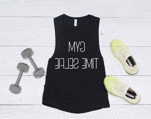 Gym Time Selfie Muscle Tank - Women's Shirt