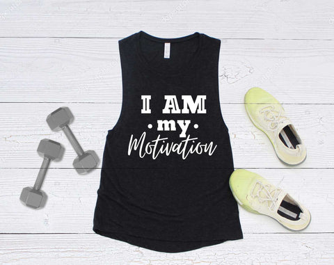 I Am My Motivation Muscle Tank - Women's Shirt