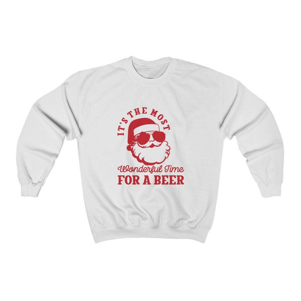 It's The Most Wonderful Time For A Beer - Christmas Sweatshirt