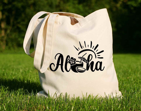 Aloha Summer 100% Cotton Tote Bags