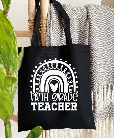 Fifth Grade Teacher Teacher's 100% Cotton Tote Bags