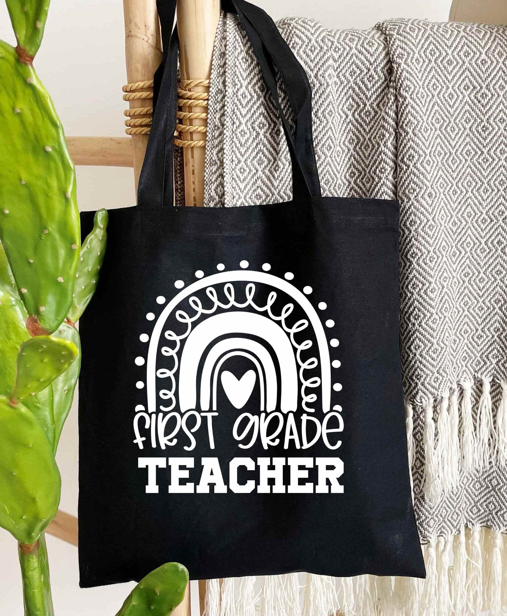 First Grade Teacher Teacher's 100% Cotton Tote Bags