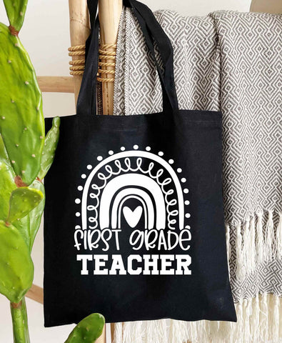 First Grade Teacher Teacher's 100% Cotton Tote Bags