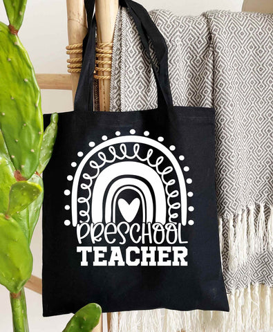 Preschool Teacher Teacher's 100% Cotton Tote Bags