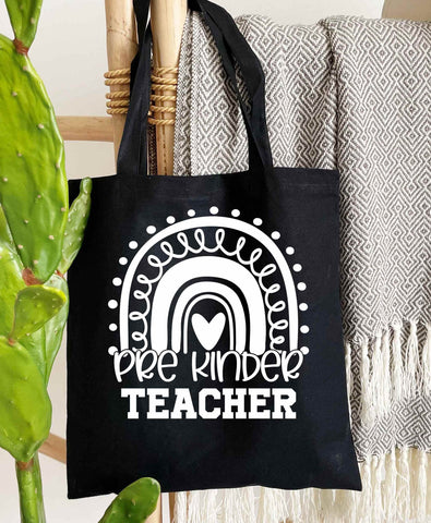 Pre-Kinder Teacher Teacher's 100% Cotton Tote Bags