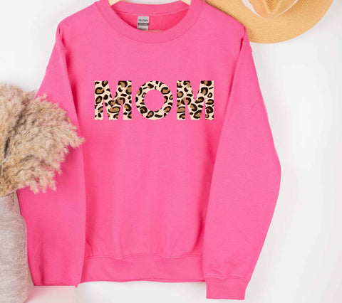 Mom Animal Print Sweatshirt