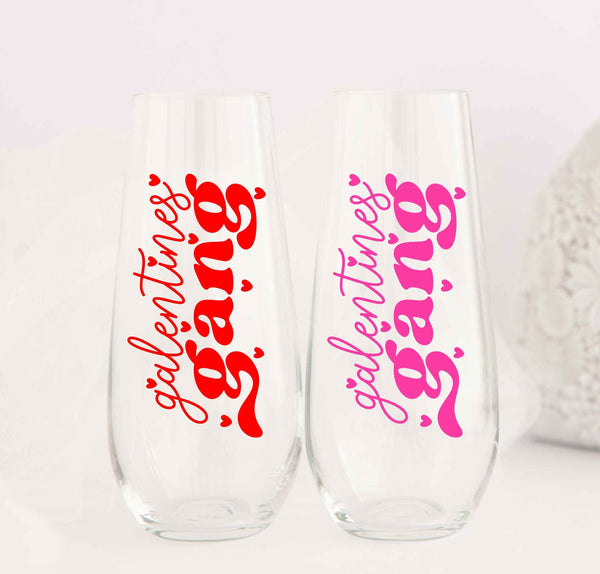 Galentines Gang Valentines - Wine Glass