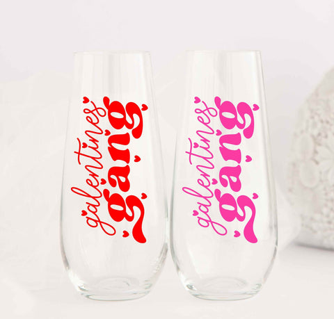 Galentines Gang  - Wine Glass