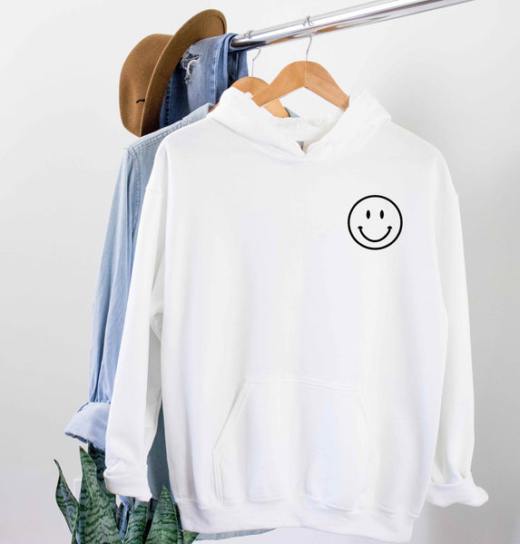 [GRAVER]★SMALL TAPE DOT SMILE SWEATSHIRT UNISEX] Small tape flower dot smile hoodie - GRAVER | 60