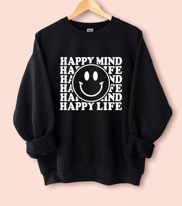 Desert dreamer x smiley peace of 2024 mind happy mind crew neck sweatshirt