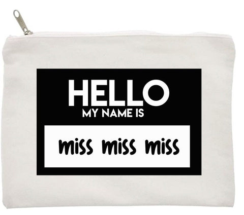 Hello My Name Is MISS MISS MISS - Teacher Bags